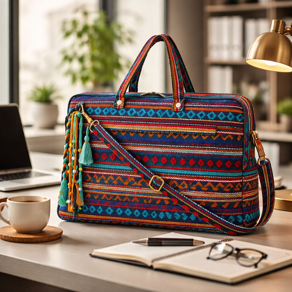 Multicolor Women Laptop Sling Bag for Stylish Use